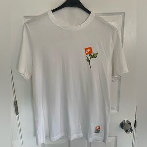 Nike Men's T-Shirt Grow Your Sole Short Sleeve- White Large